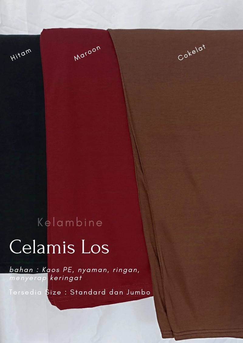 Product image Kelambine - Celamis Los Inner Pants Standard dan Jumbo Los Maroon STD