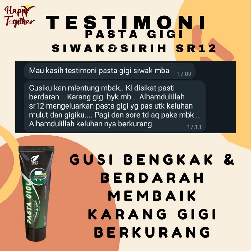 Product image SR12 Pasta Gigi Siwak & Sirih Mencegah Bau Mulut Mengatasi Bau Mulut Napas Lebih Segar 100gr Siwak & Sirih