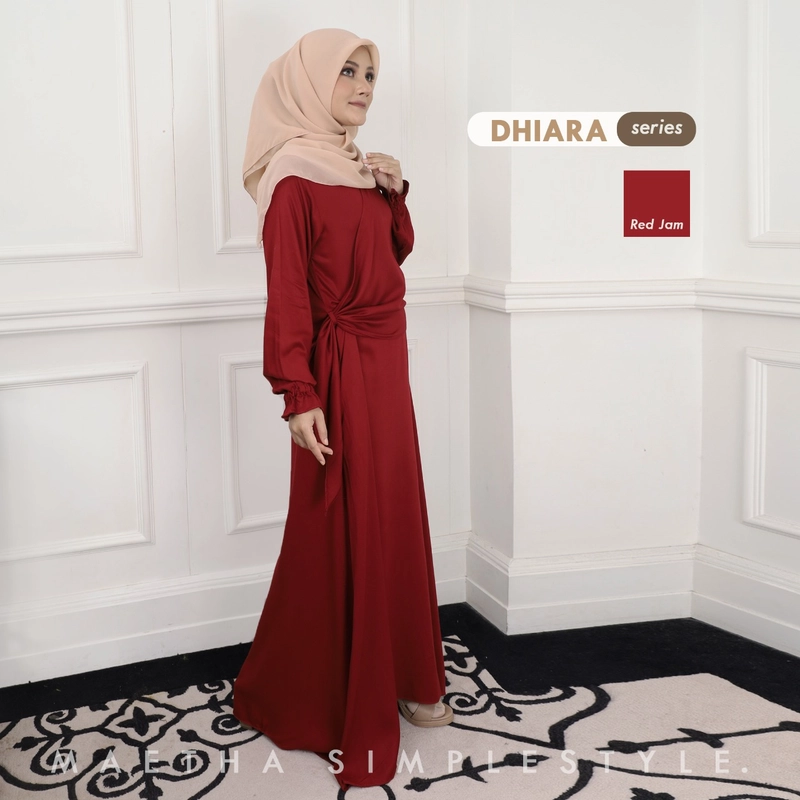 Product image Gamis Dewasa Dhiara Series S Red Jam