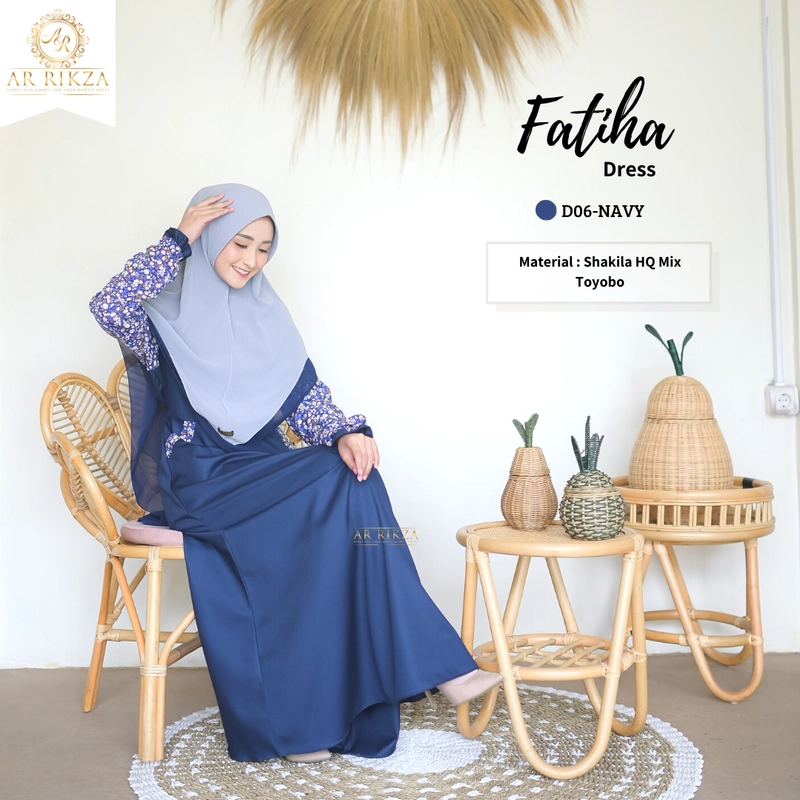 Product image Arrikza - FATIHA DRESS (KODE D) L D06-NAVY