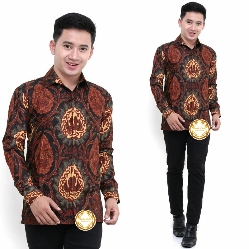 Product image Kemeja Batik Pria - Batik Printing - Unggul Jaya Tebal Halus dan Tidak Luntur - KU1 XXL KU3
