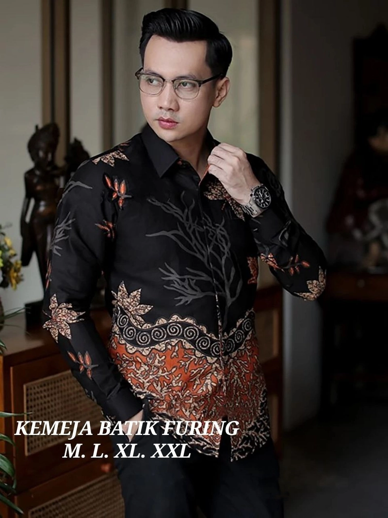 Product image Kois Batik - Kemeja Batik Berlapis Furing Pria Dewasa Motif sulaimam M Kemeja sulaiman