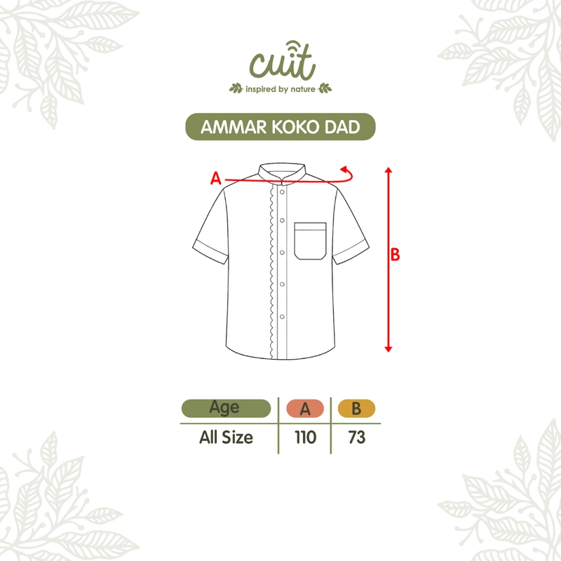 Product image Kintakun Baby - [RAYA SERIES] Cuit Ammar Baju Koko Pria Baju Koko Dad Baju Muslim Pria All Size Deep Pine