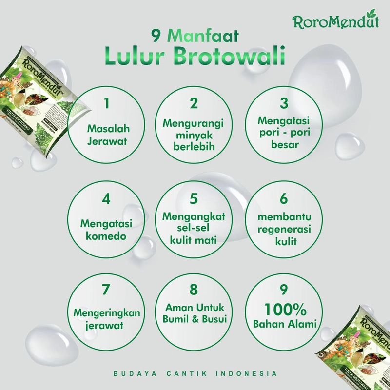 Product image Roro Mendut Skincare - Masker Brotowali dan Lulur Jerawat Brotowali 40g Lulur Brotowali