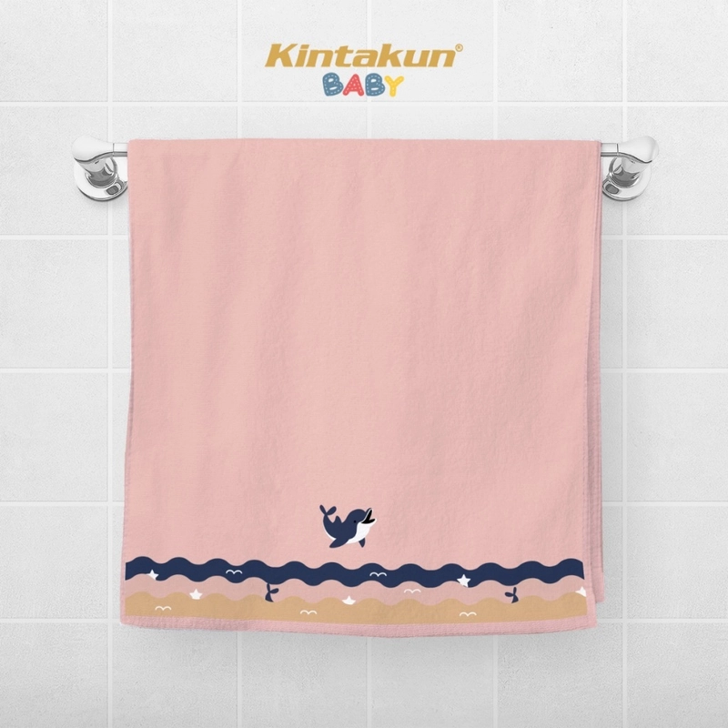 Product image Kintakun Baby - [BUY 1 GET 1] Kombo Hemat Needle Blanket Selimut Bayi+Cotton Bath Towel Handuk Bayi B1G1 Selimut+Handuk Whale + Oceanic