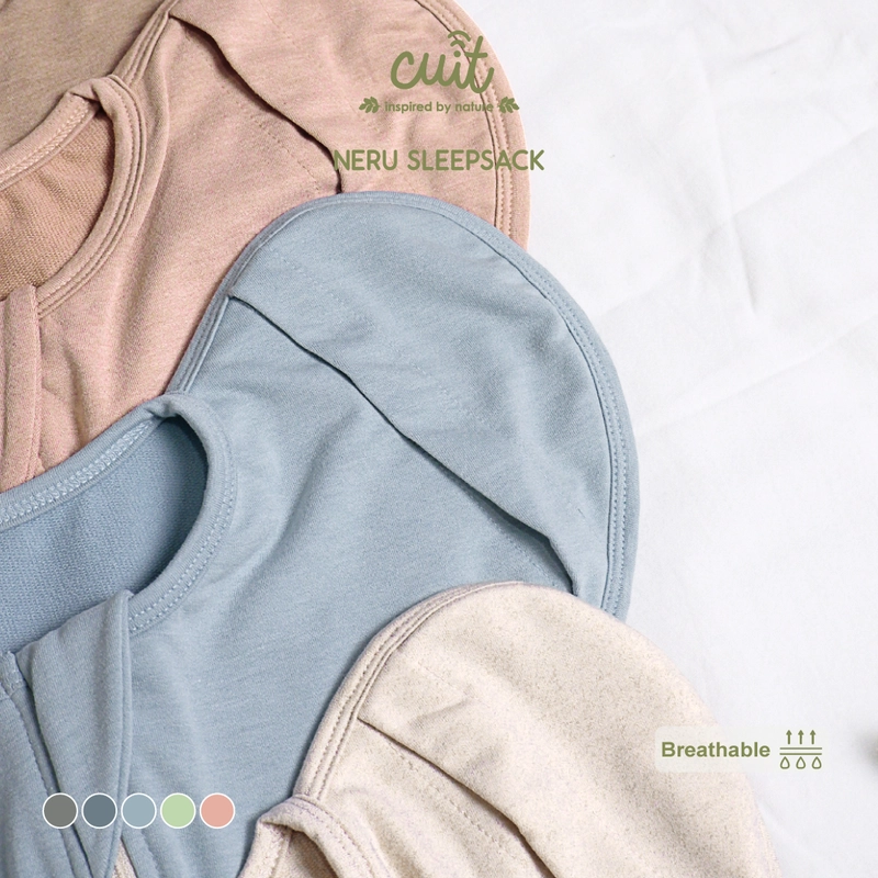 Product image Kintakun Baby - [WARNA BARU] Kantong Tidur Bayi Bedong Bayi Instan Lengan Flexible Neru 0 - 6 Bulan 0-6 Bulan Cookie Grey