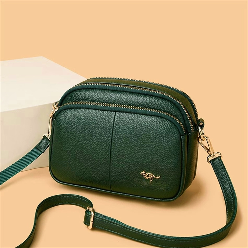 Product image CBL - KALANI SLINGBAG - Tas Selempang Wanita Kalani Bahan Semikulit 4 Saku (Ruang) 3 Variasi Warna Small Hijau