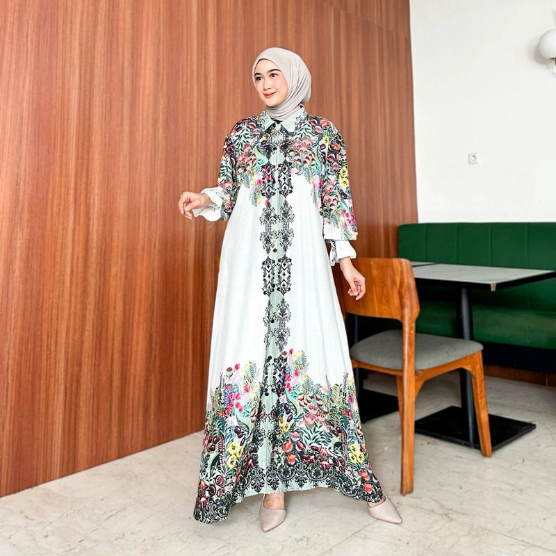 Product image Khisna collection - Gamis Dress Ruffle Wiro Motif Bestseller Allsize Wiro2