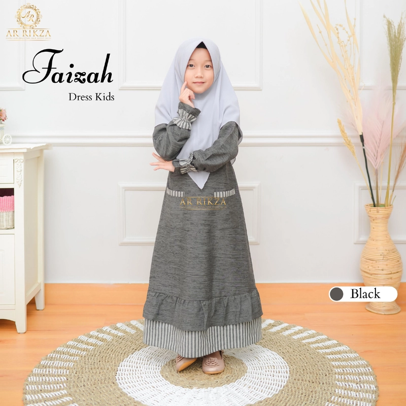 Product image Gamis Kids Set Faizah XXS Black