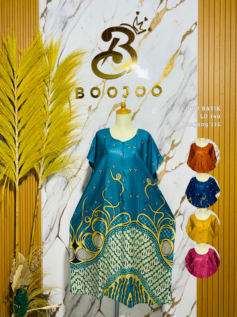 Product image Boojoo-Paket 3 PCS Daster Batik Motif Baru Jumbo LD 140 Busui Friendly All Size <100kg Paket 3Pcs Random