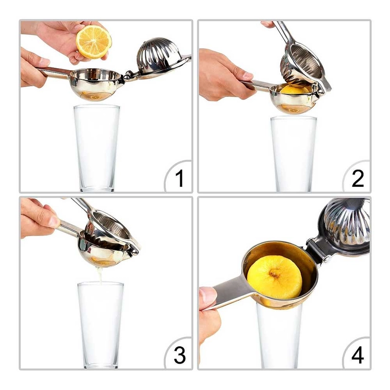 Product image Moveonesia - Alat Peras Jeruk Lemon Stainless Steel LEMON SQUEEZER SILVER