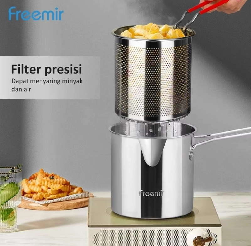 Product image Rizki Electronics - freemir 4 in 1 Multi Deep Fryer Panci Penggorengan deep fryer JAWA