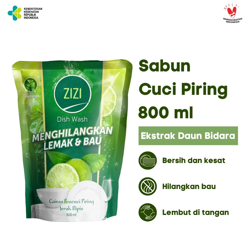 Product image ZIZI - Dish Wash Sabun Cuci Piring 800 ml 800 ml Jeruk Nipis