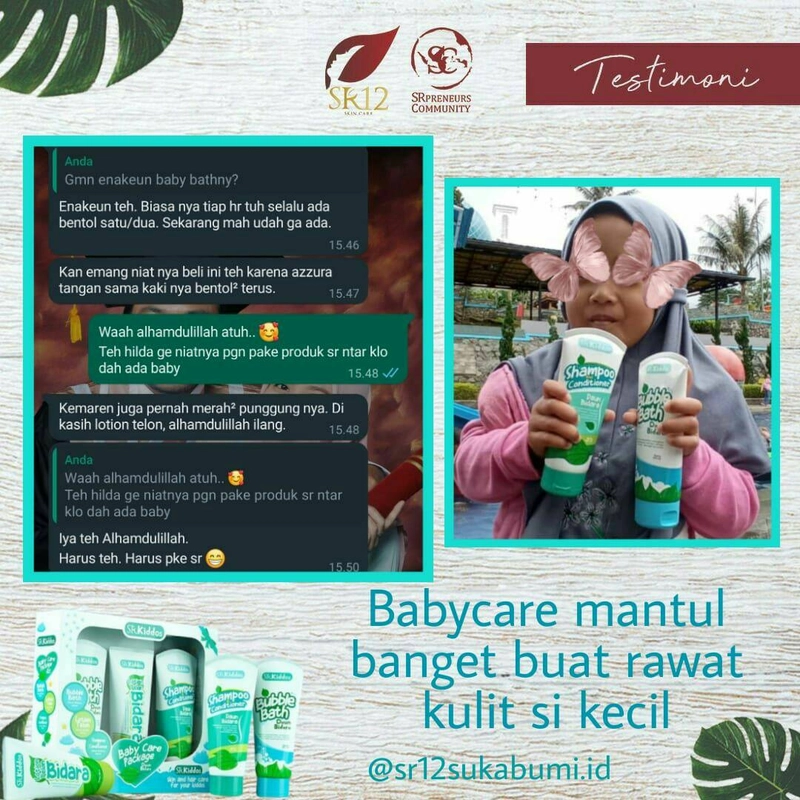 Product image SR12 Jatim - Baby Care Package SRKiddos Shampoo & Conditoner Sabun Mandi Bayi Lotion Telon Bayi 300 ml Bubble Bath