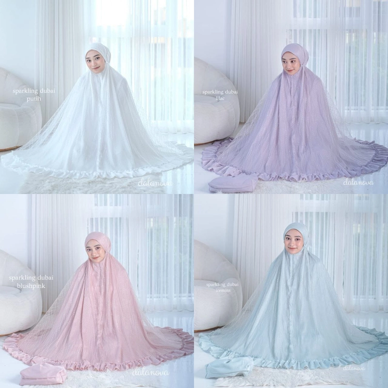 Product image AL Irsyad Store - MUKENA DALANOVA SPARKLING DUBAI Free Parfum Mymozza JUMBO ICE MINT