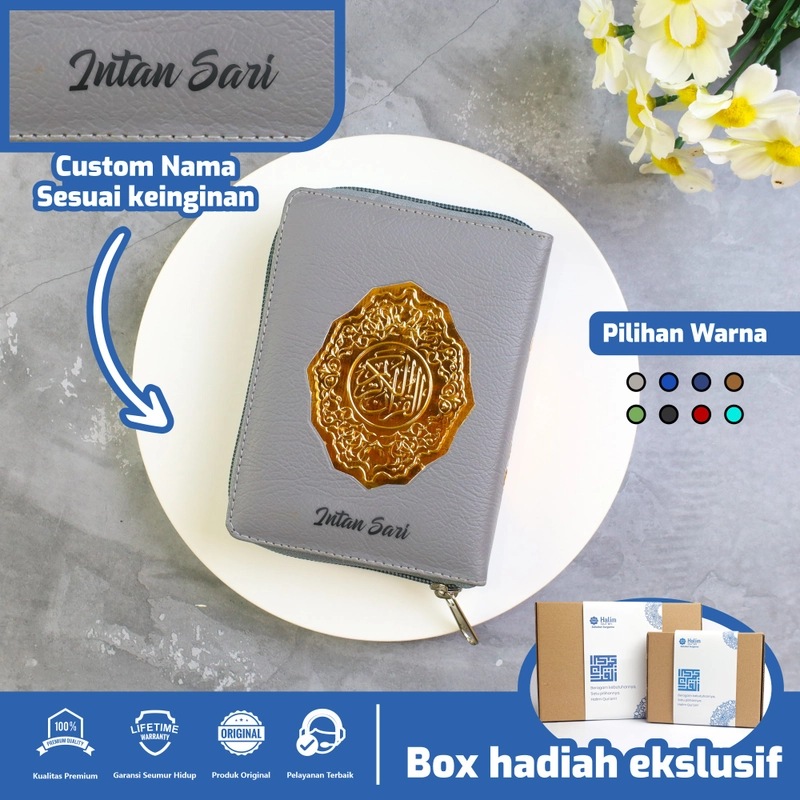 Product image MUSHAF QURAN AL-WAFA RUBU B7 RESLETING RINGAN DAN MUDAH DIBAWA TAMBAH CUSTOM NAMA TANPA PO B7 ABU