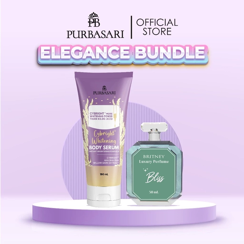 Product image [Paket Glowing & Wangi Seharian] Purbasari - Body Serum Cybright + Britney Luxury Parfume Cybright Bliss