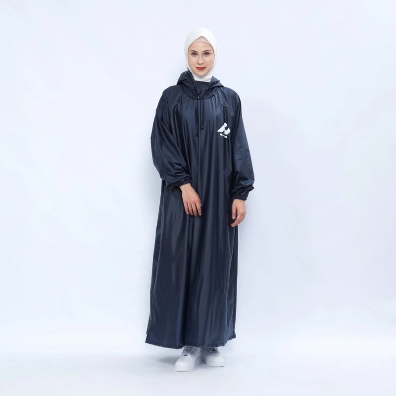 Product image South Legend - Hijasku Jas Hujan Gamis Backpack Jumbo Non Zipper Pvc Tebal Gamis Backpack Navy