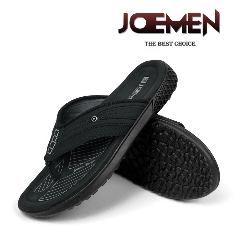 Product image Joemen Official - Joemen Sandal Pria Kulit S 07 New Original Brand Lokal Pria Jepit Sandal Terbaru Joemen 2024 39 Hitam