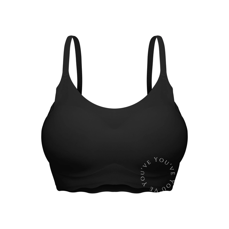 Product image Youhave - Youve BH Seamless Sport Bra Seamless Bra BH Sport Wanita Bra Wanita Tanpa Kait 100063 L Black