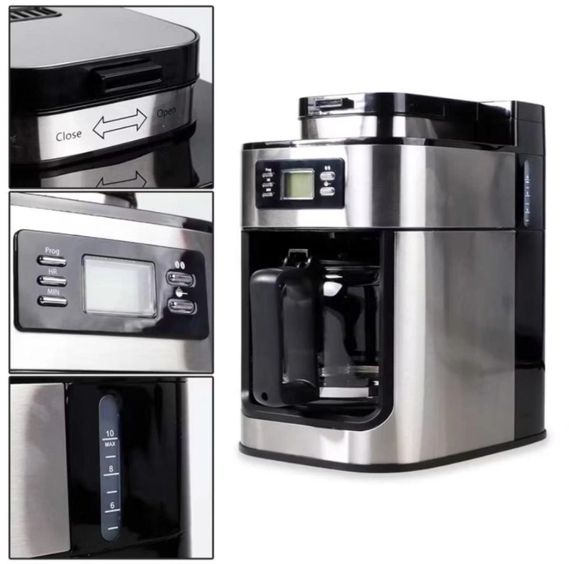 Product image Rizki Electronics - Mesin Kopi Espresso Coffee Maker Bean Grinder 1L - BG315T HITAM