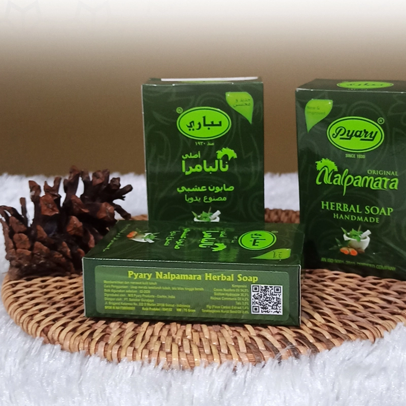 Product image Abahali Mart - Sabun Herbal Pyary Nalpamara untuk Mencerahkan dan Menenangkan Kulit 1 pcs Original
