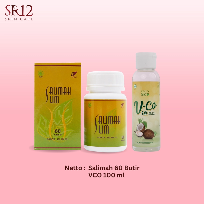 Product image SR12 Paket Pelakor Peluntur Lemak Kotor Salimah Slim Dan VCO 60 ml Salimah+VCo