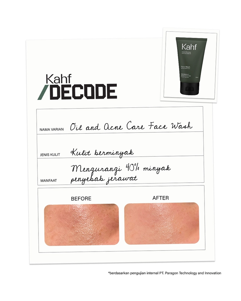 Product image SUPLAI SHOP - Sabun Wajah Jerawat Kahf Face Wash Oil & Acne Care Isi 100 ml