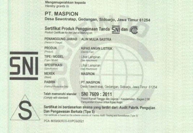 Product image Maspion PW451 Kipas Angin Power Stand Fan 18 Inch Type PW451