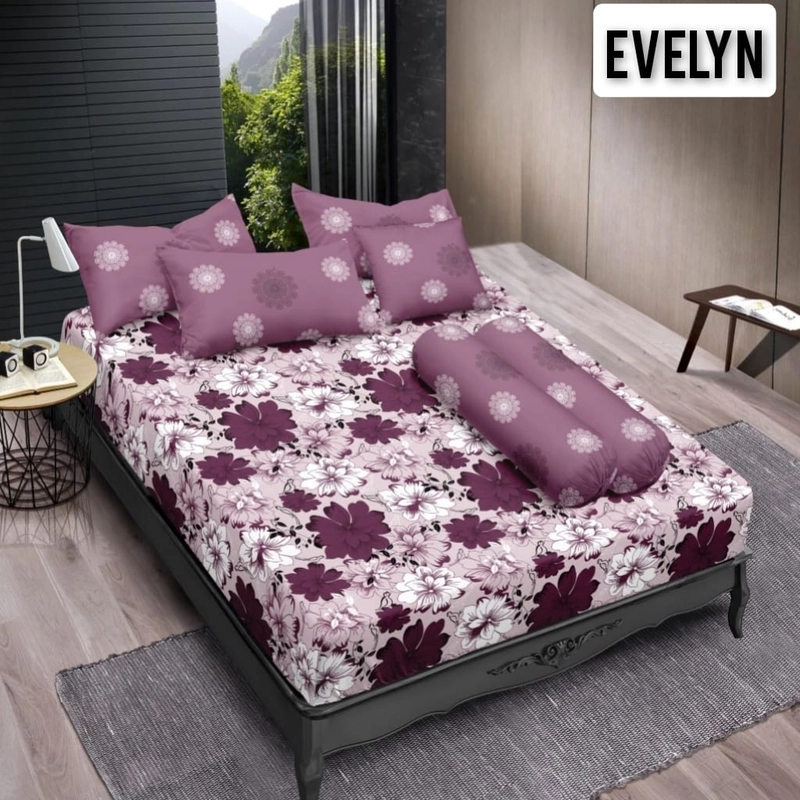 Product image Dylan 19 - Vallery Quincy Sprei Motif Evelyn ( Evelyn, 180 x 200, Pcs )