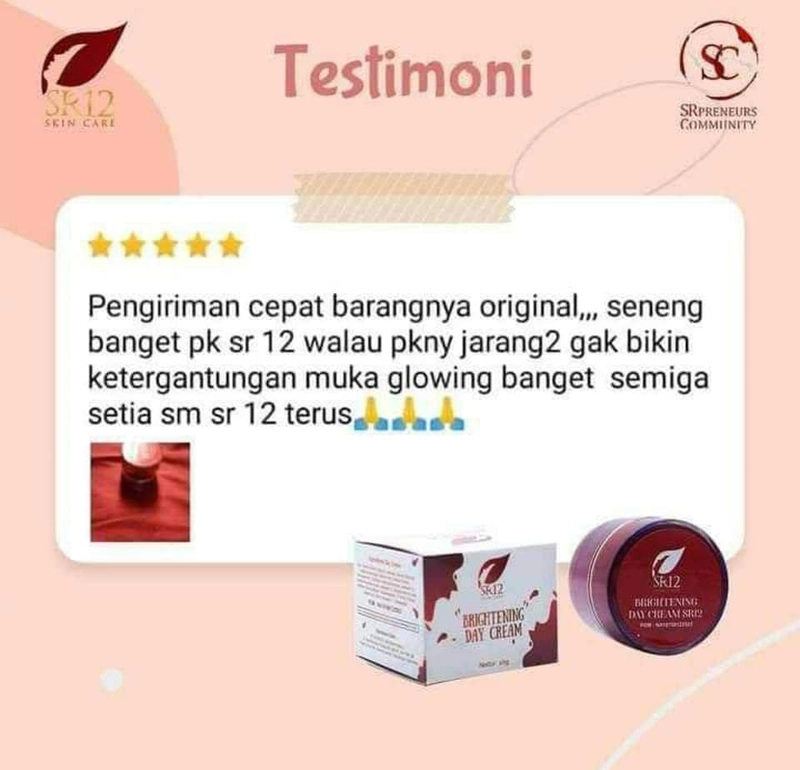 Product image SR12 Brightening Cream Day Dan Night Mencerahkan Kulit 10gr Night