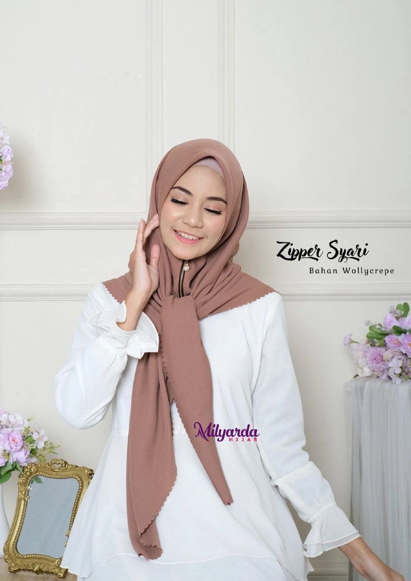 Product image Milyarda Hijab - Hijab Zipper Syari Milyarda All size coksu