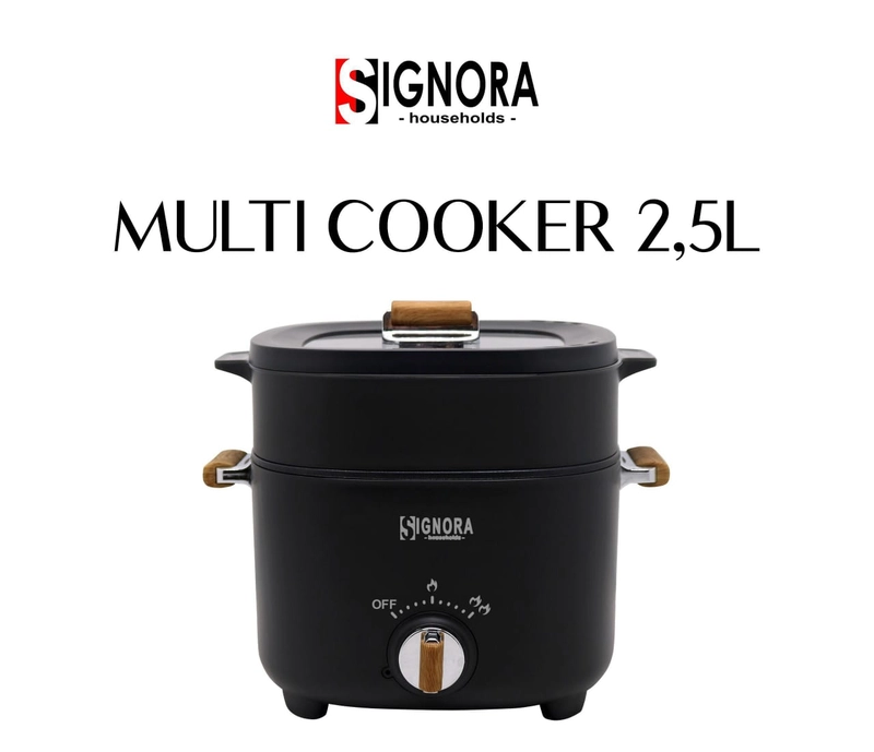 Product image Rizki Electronics - MULTI COOKER SIGNORA 2,5 L HITAM