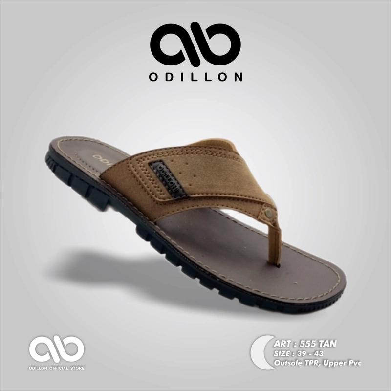Product image Odillon - Odillon - 555 / Sandal Slip On Casual Pria 42 TAN