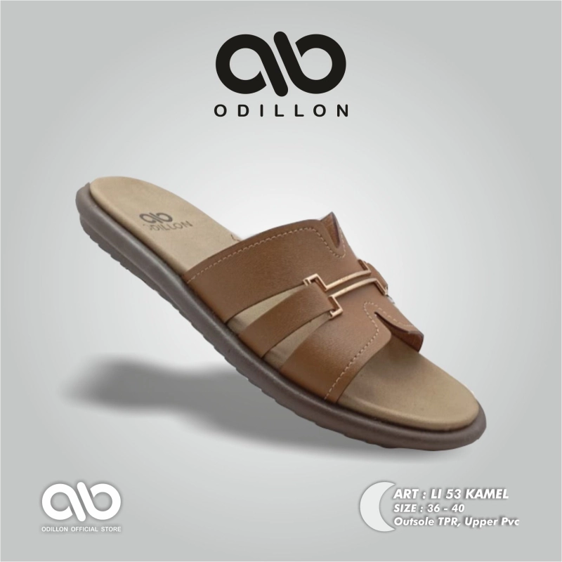 Product image Odillon - Odillon - LI 53 / Sandal Slip On Wanita Casual 40 CAMEL