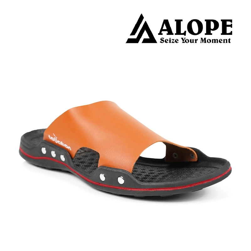 Product image ALOPE OFFICIAL - ALOPE - SANDAL MARVIN SANDAL PRIA BAHAN TEBAL CASUAL NYAMAN 39 coklat