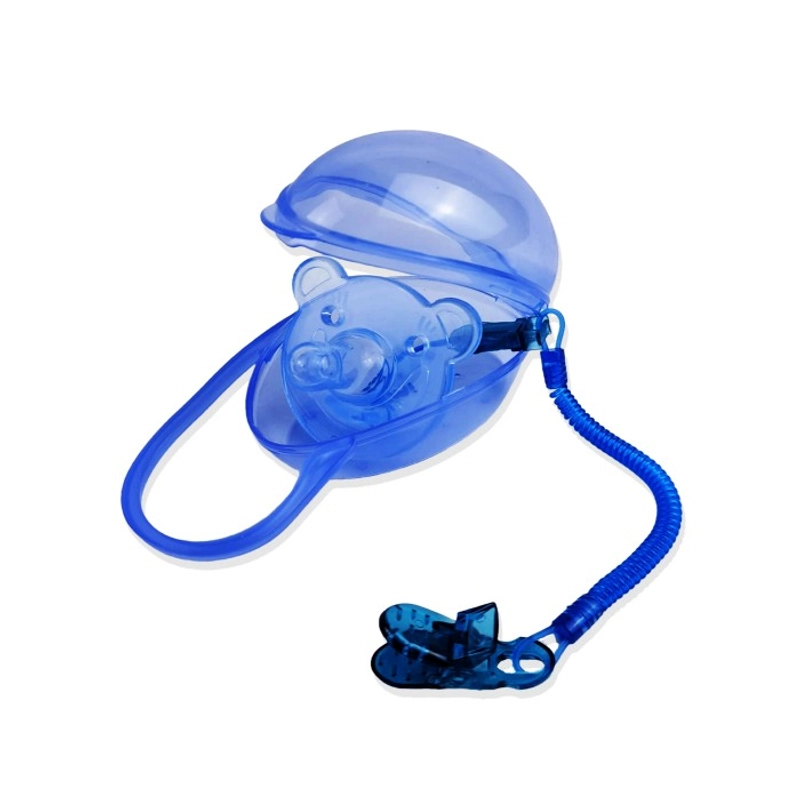 Product image MOMI HOMI teether Dot 01 Empeng Bayi Pacifier mainan perlengkapan baby Empeng Gigitan Bayi varian Biru