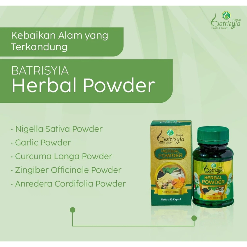 Product image Batrisyia - Herbal Powder 90 Kapsul Hijau