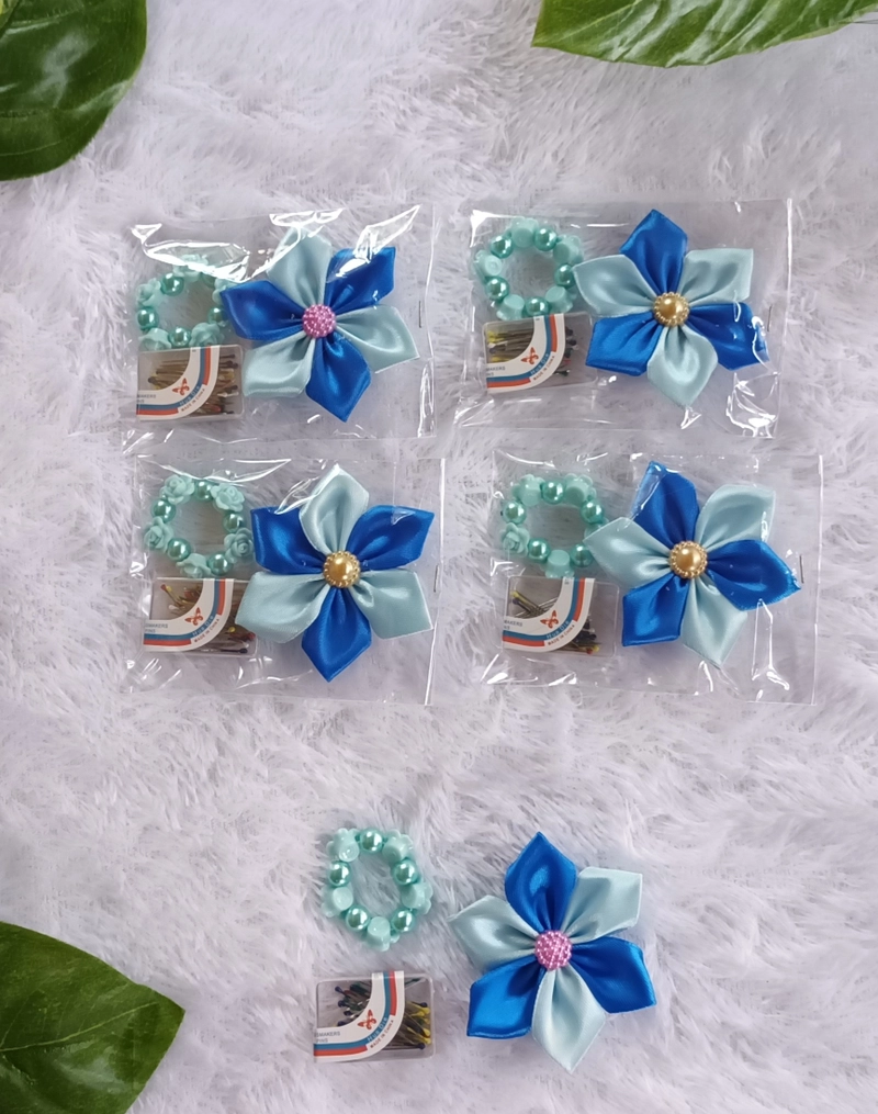 Product image Fisky Collection - Paket Bros Ring Hijab Dan Jarum Pentul Paket Pentul Box Biru
