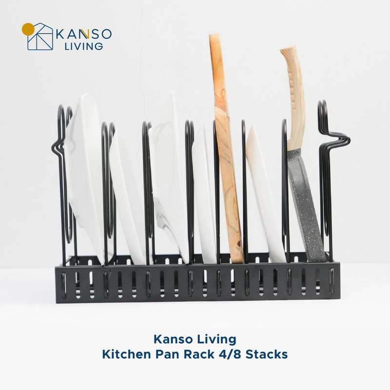 Product image Kanso Living - Kanso Living Rak Panci Rak Dapur Serbaguna 4 Susun Stainless 1500 4 Susun