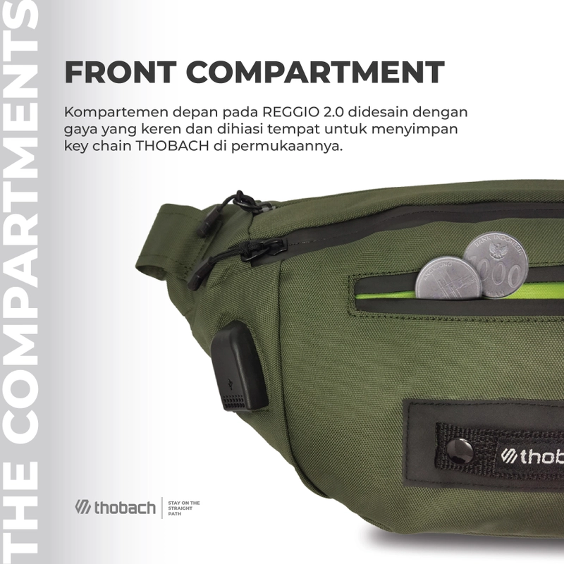 Product image Thobach official - THOBACH Waistbag REGGIO ALL SIZE Army