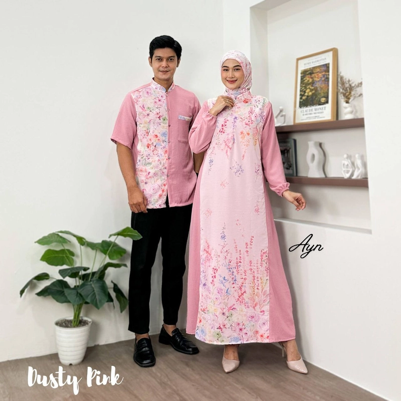 Product image Khisna collection - New set ceruty Tiana Ayuningtyas harga set hijab SEMOTIF Allsize Dusty