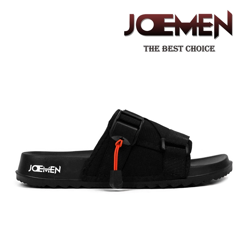 Product image Joemen Official - Sandal Pria Slide Joemen S 87 Original Brand Lokal Slip on Sendal Anti Licin Ringan Sandal Cowo 39 Full Hitam