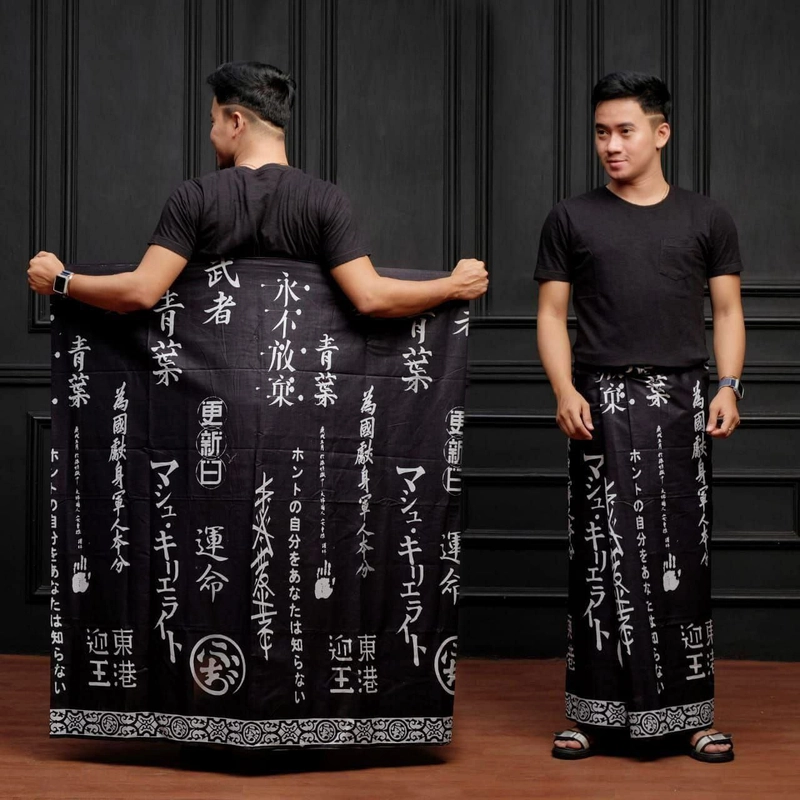 Product image Kois Batik - Sarung Dewasa Santri motif japan Sarung dewasa Sarung motif japan