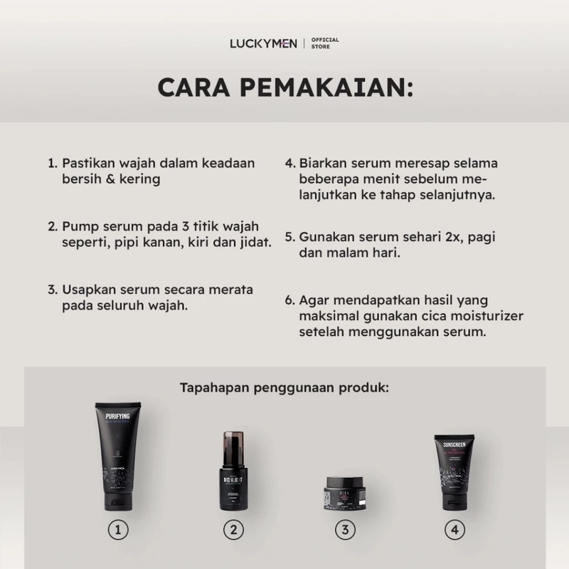Product image Luckymen - Serum Moonlight Acne Solution 25ml Hitam