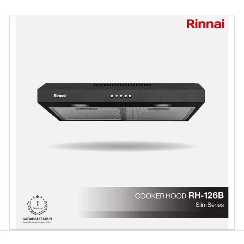 Product image NDA Store - Rinnai Kompor Tanam RB-772RO G dan Cooker hood Penghisap Asap RH-126 Series kompor tanam set black
