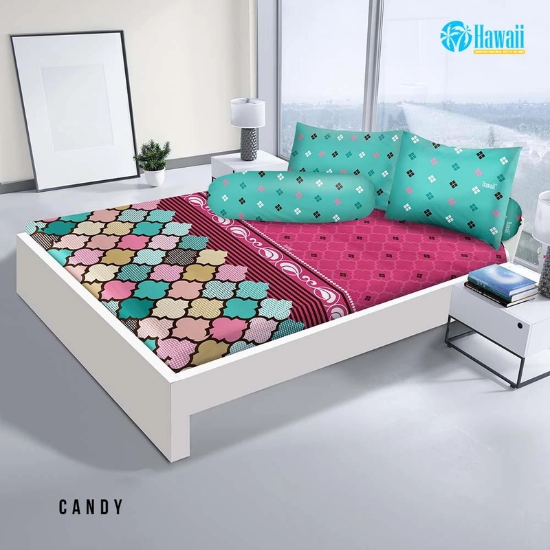 Product image MY LOVE - HAWAII Sprei King Fitted 180X200 Candy