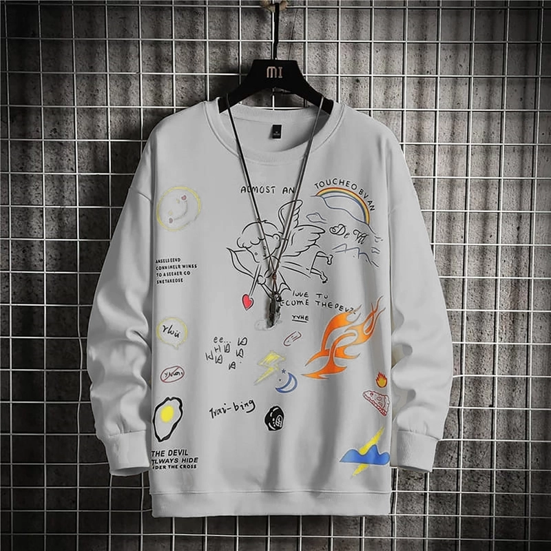 Product image sweater pria ALMAO REALPICT FIT M-L abu