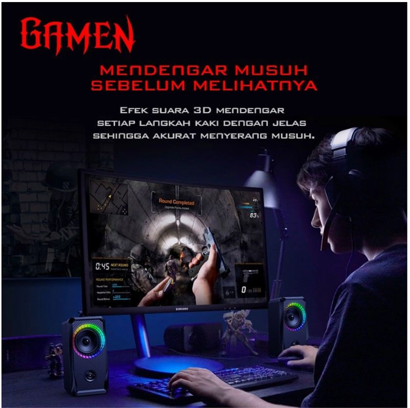 Product image UTAMAMEGA - Speaker Gaming Laptop/PC/ Gamen GS5 Soundbar Super Bass Type GS5