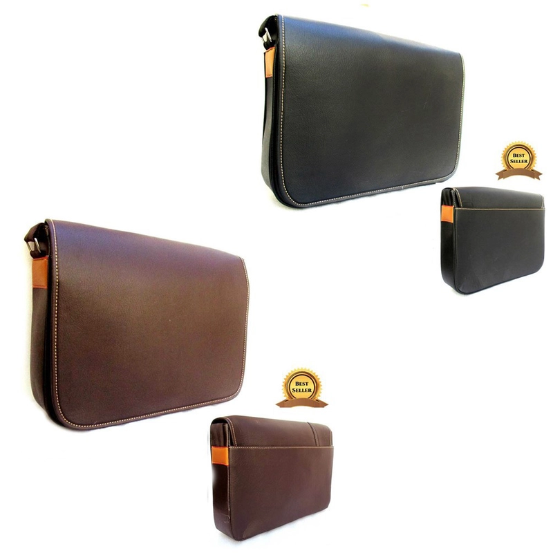 Product image Lanc Fashion - Tas Kasual Pria selempang Oscar Jumbo Crossbody Shield WARNA COKELAT